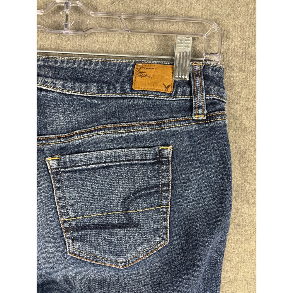 American Eagle Favorite Boyfriend Fit Stretch Jeans Medium Wash 8 Blue - Picture 5 of 10